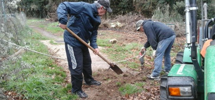 Lavori per l’irrigazione degli orti